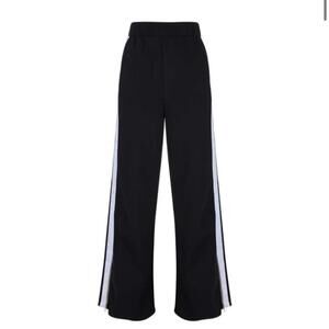 Black white charli cohen trackpant size s women wide legged baggy pants